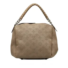 Beige Louis Vuitton Monogram Mahina Babylone Chain BB Satchel