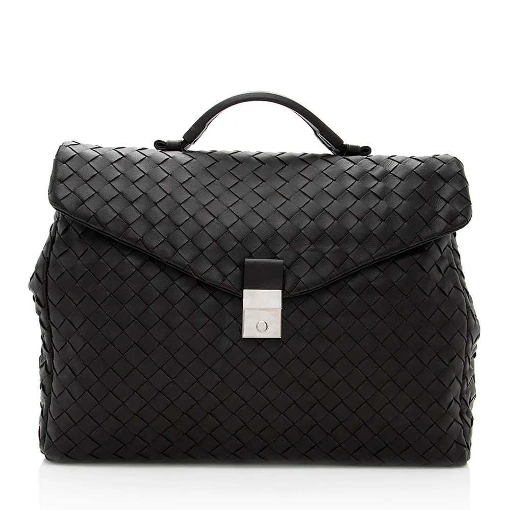 Bottega Veneta Intrecciato Nappa Portfolio Briefcase (SHF-18249)