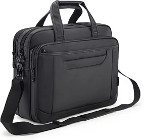 Briefcase Bag 15.6 Inch Laptop Messenger Bag Business Office Bag for Men Women, Waterproof Stylish Nylon Multi-Functional Shoulder Bag fit for Computer Notebook MacBook Hp Dell Lenovo Asus Apple Acer