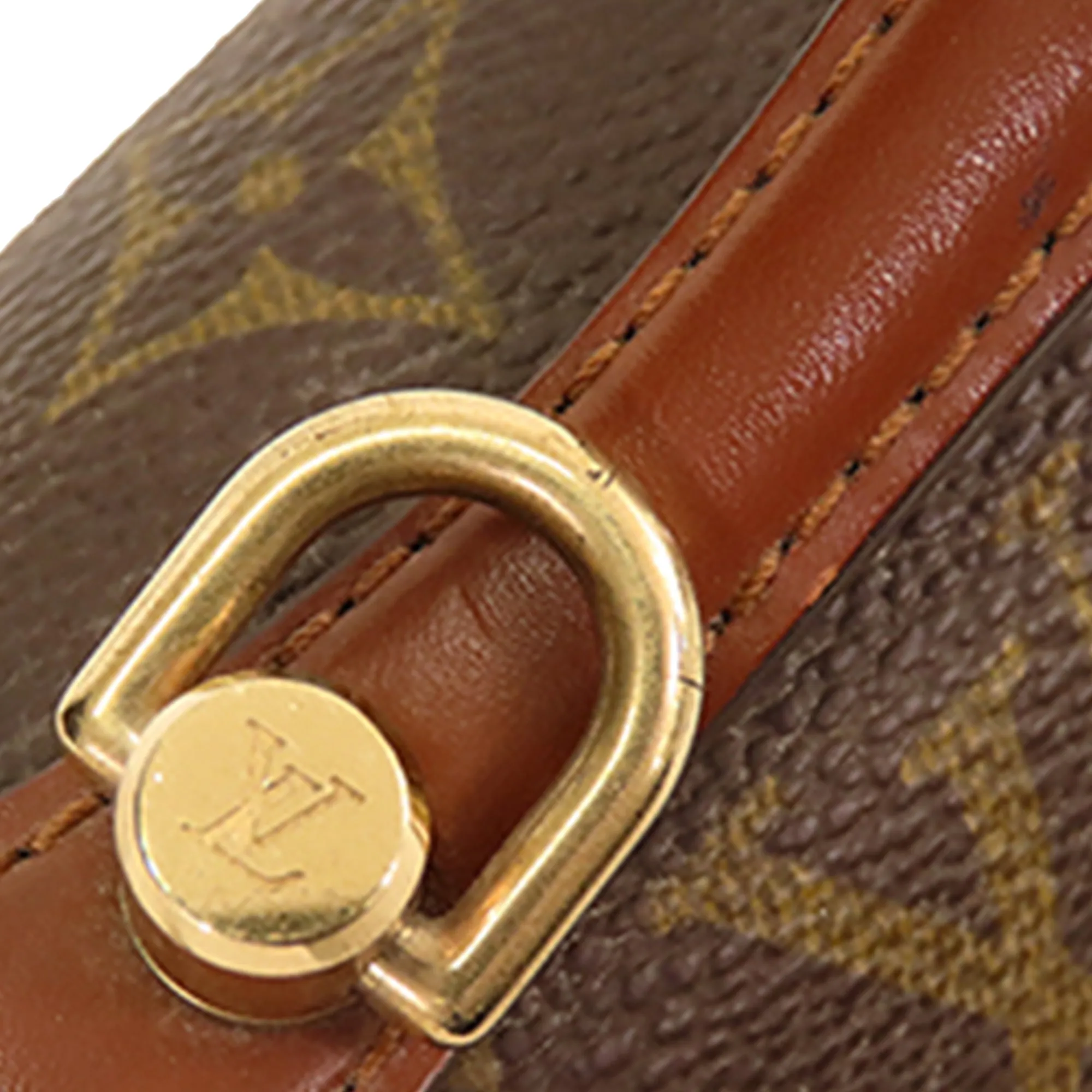 Brown Louis Vuitton Monogram Monceau 28 Satchel