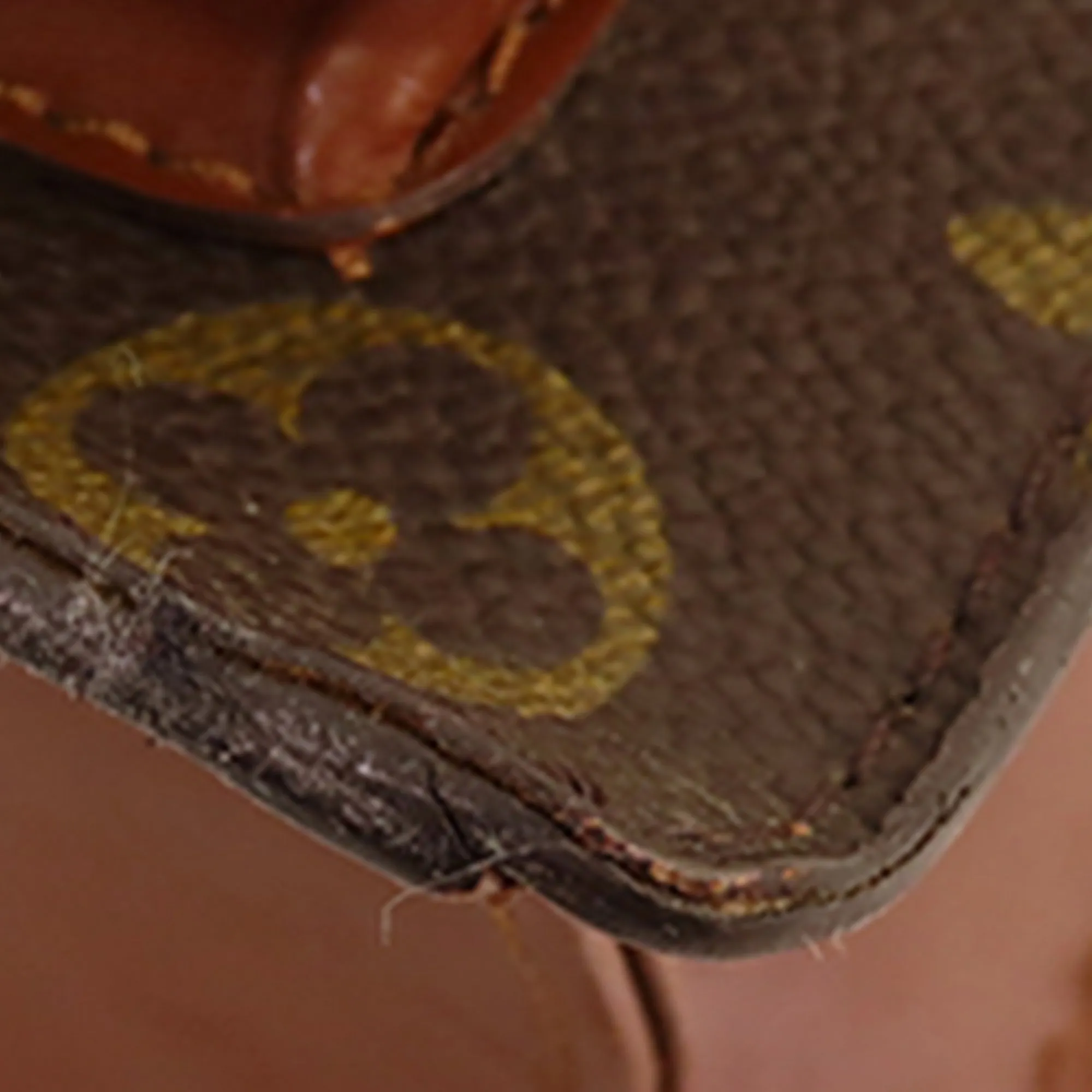 Brown Louis Vuitton Monogram Monceau 28 Satchel