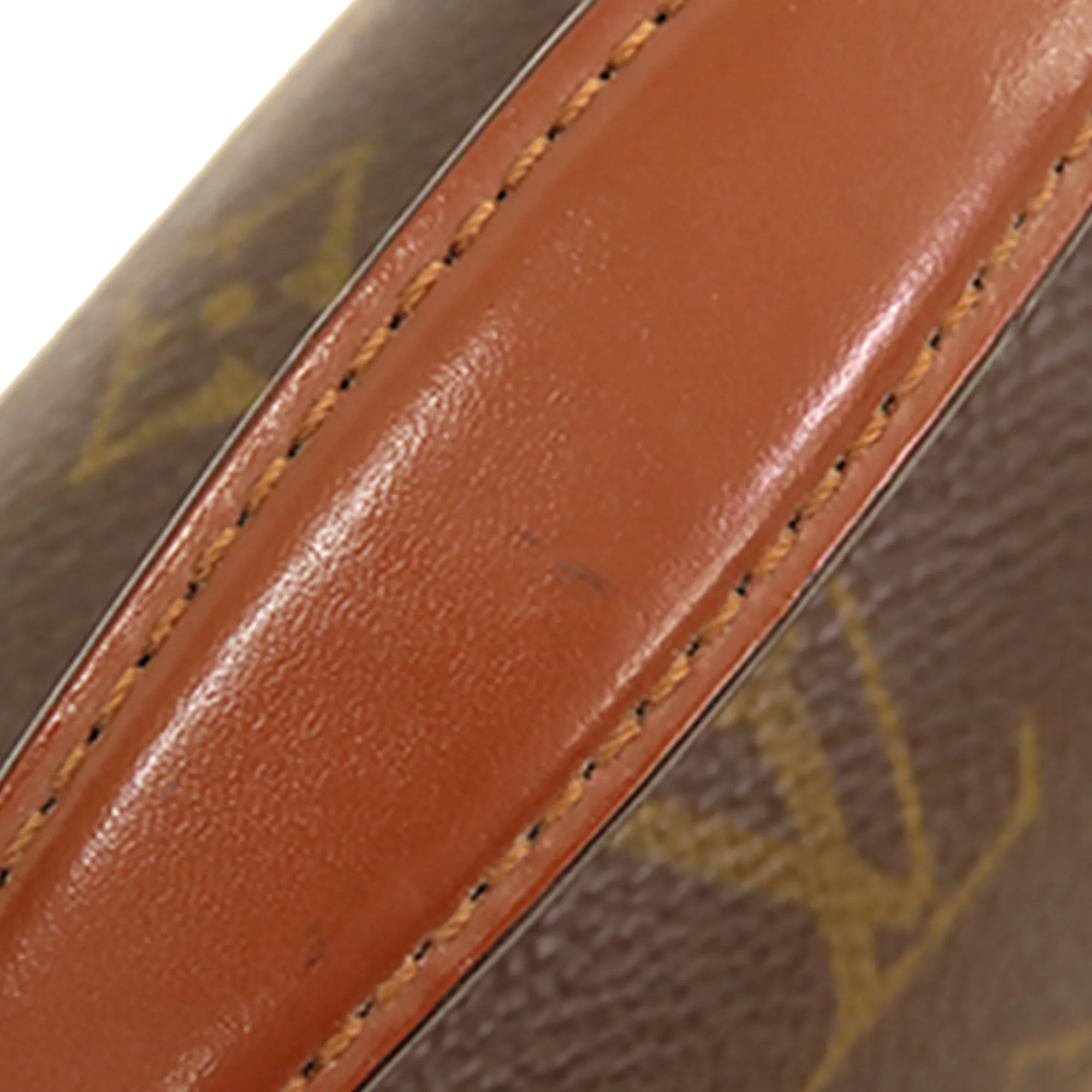 Brown Louis Vuitton Monogram Monceau 28 Satchel