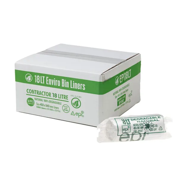 Contractor 18Lt Enviro Natural Bin Liners Roll