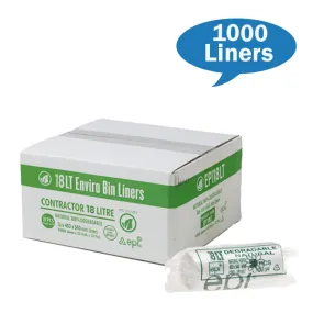 Contractor 18Lt Enviro Natural Bin Liners Roll