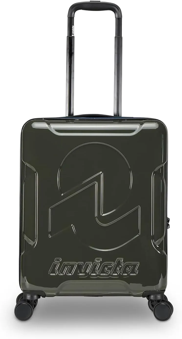 Invicta Trolley Travel - Hand Luggage - Grey - 33 Litres - Cabin Hard Case with 4 Rotating Wheels, Grey, Taglia Unica, Modern, gray, Einheitsgre, Modern