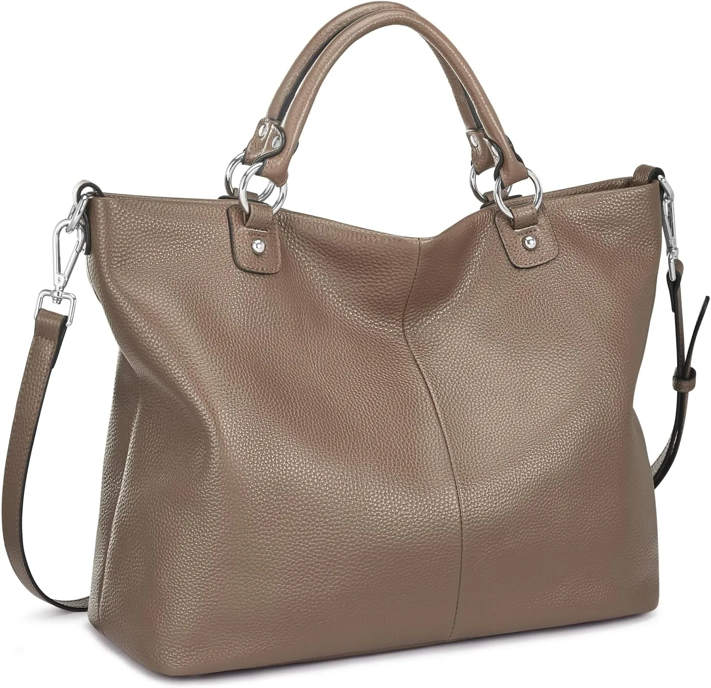 Kattee Women's Soft Leather Tote Bag, Top Satchel Purses and Handbags