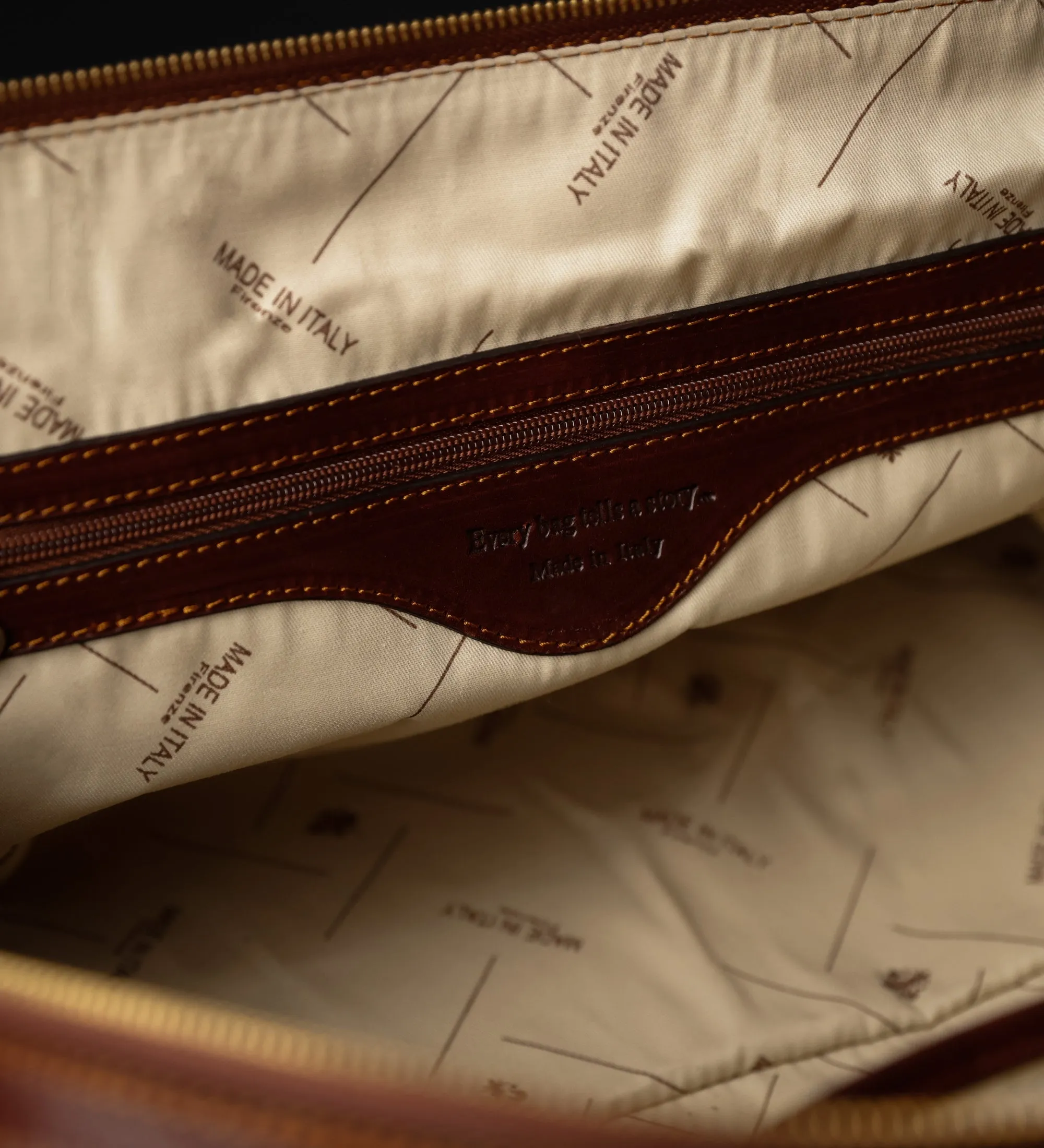 Leather Duffel Bag for Women - To the Lighthouse