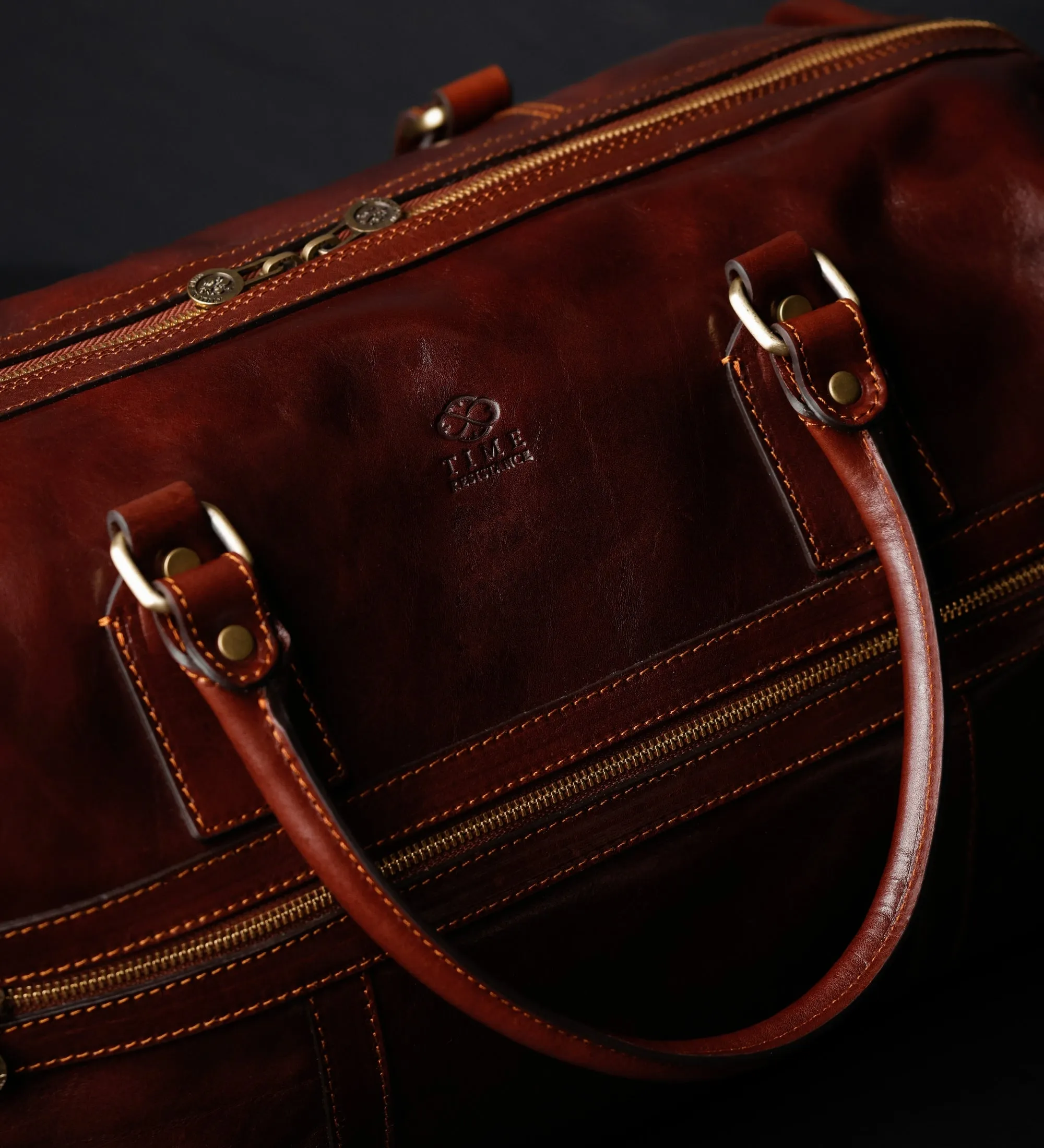 Leather Duffel Bag for Women - To the Lighthouse