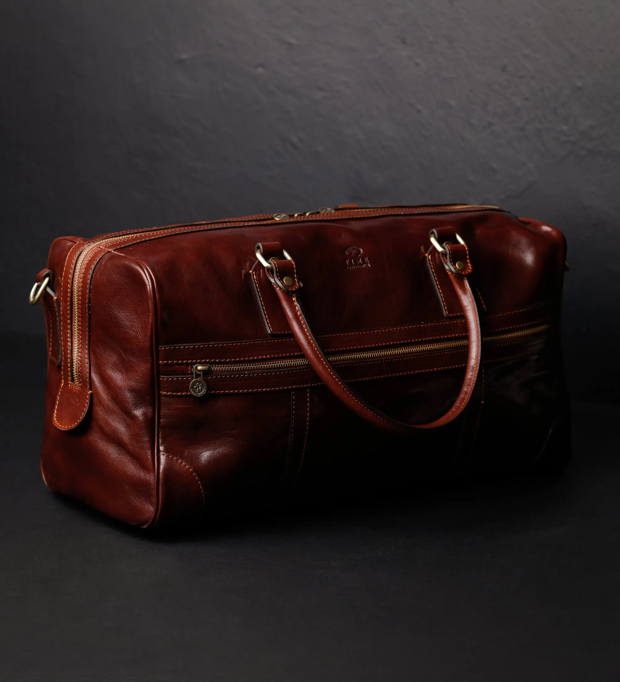 Leather Duffel Bag for Women - To the Lighthouse