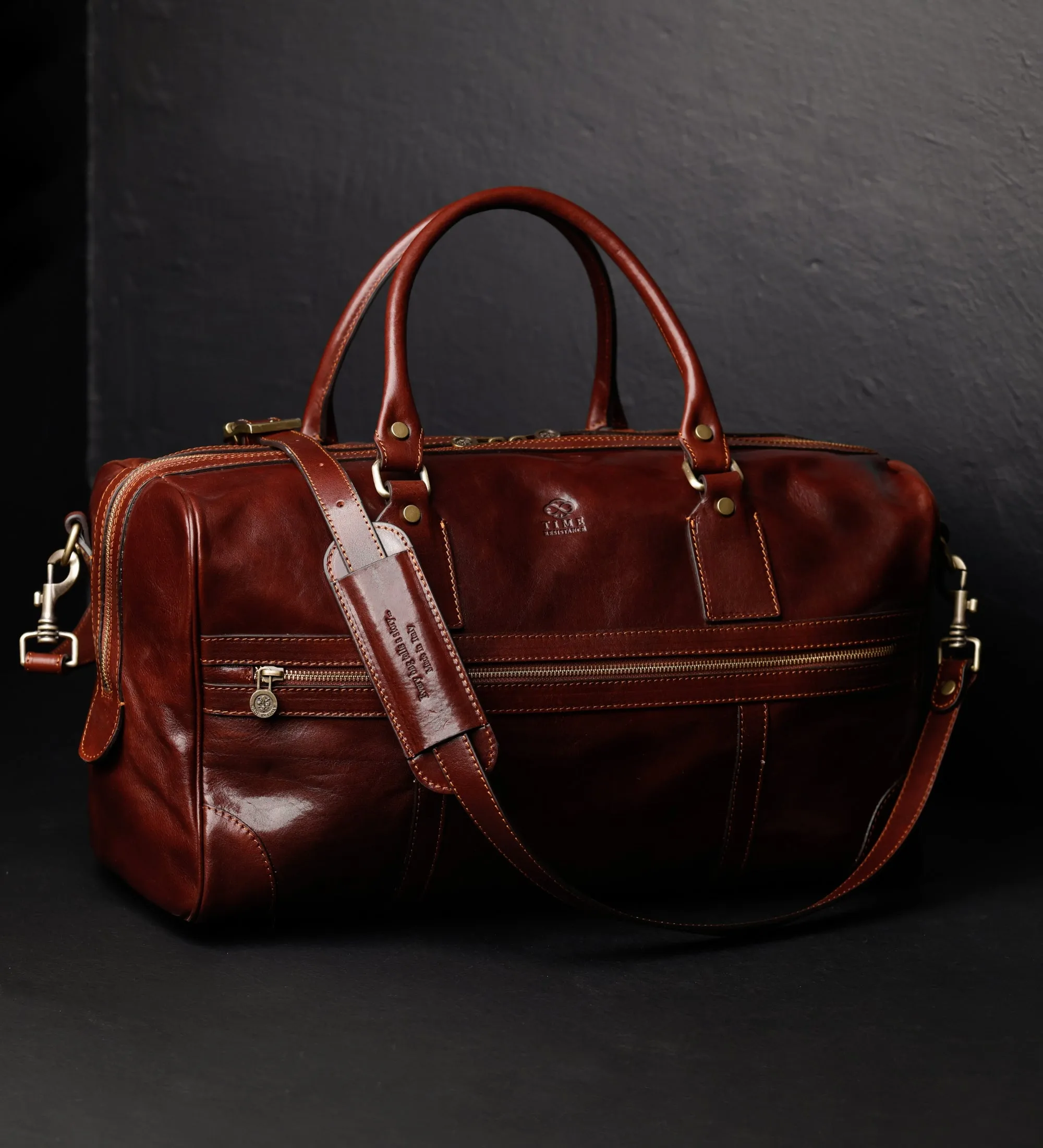 Leather Duffel Bag for Women - To the Lighthouse
