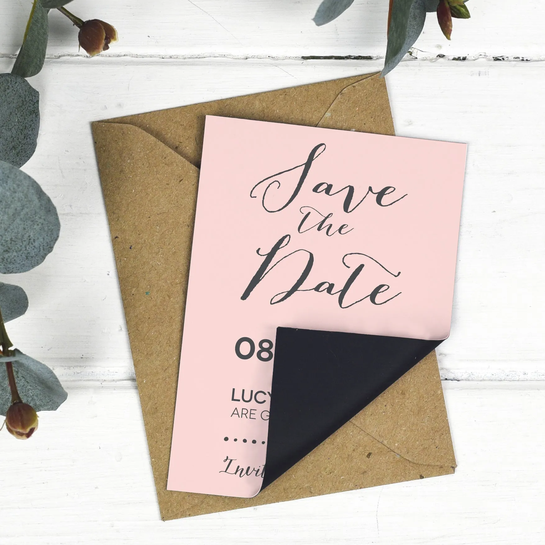 Modern Calligraphy Save The Date