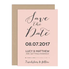 Modern Calligraphy Save The Date