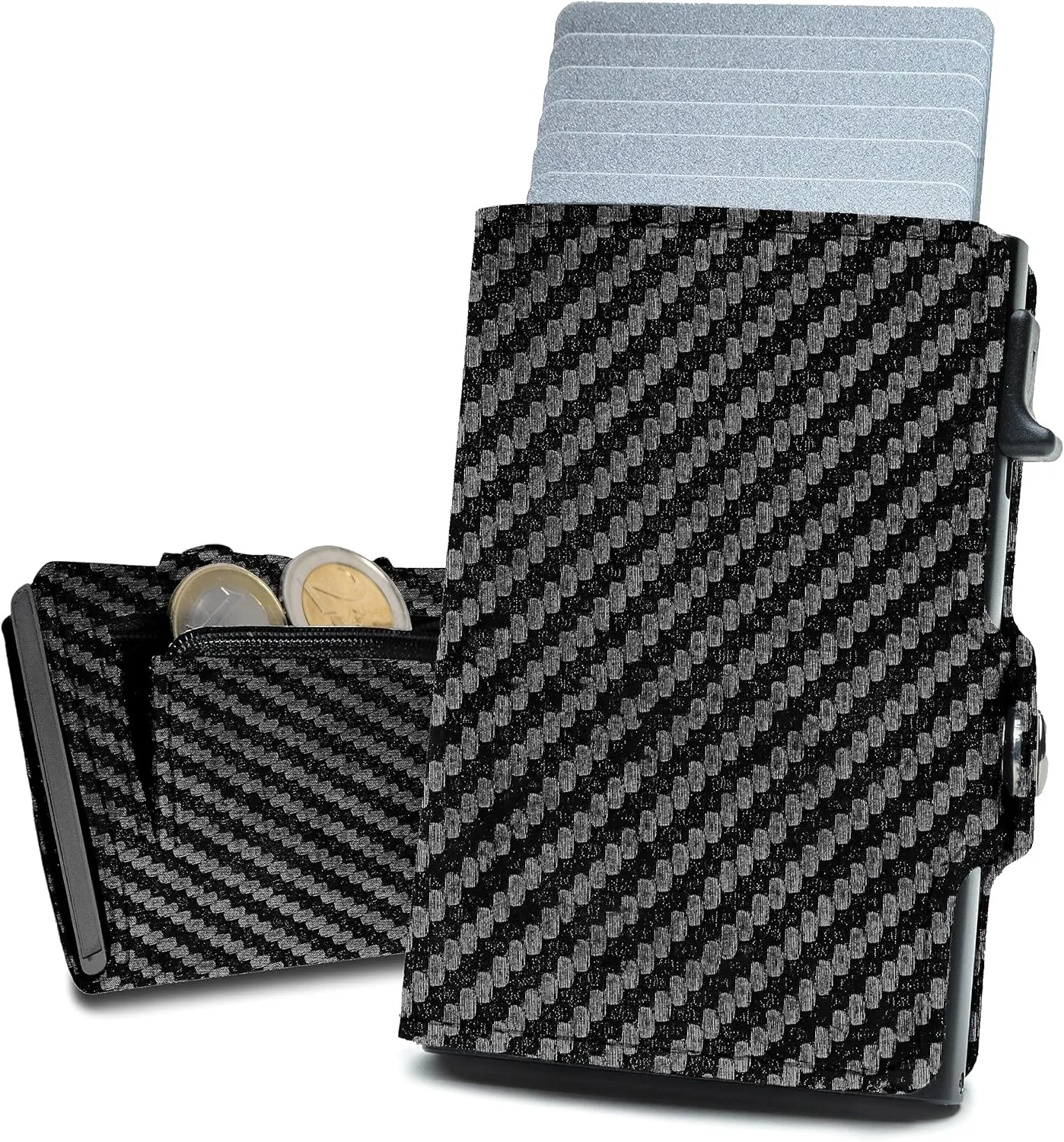 slimfin Slim Wallet with Coin Compartment - Card Holder - Men's Wallet - Wallet - Wallet - Card Holder Small/Mini with RFID Protection - Unisex