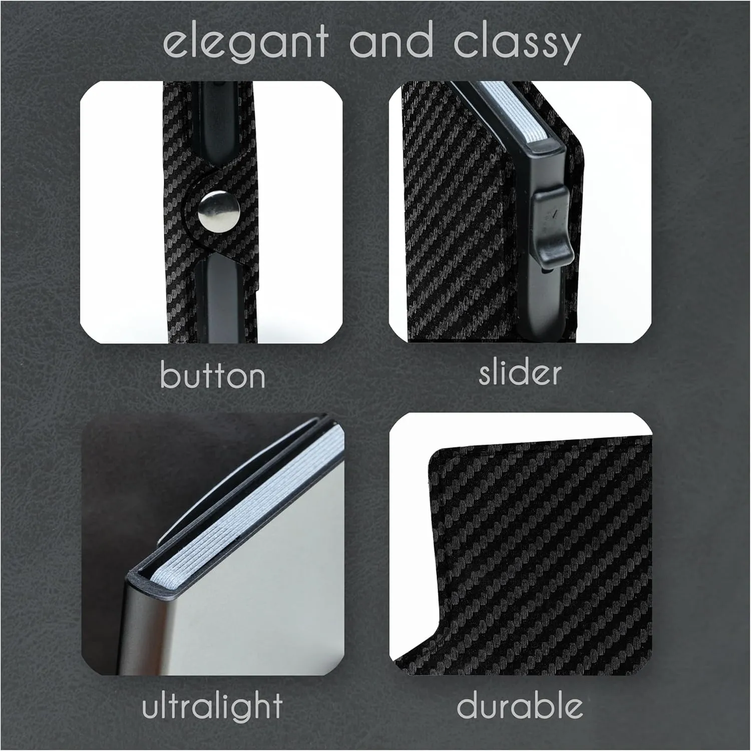slimfin Slim Wallet with Coin Compartment - Card Holder - Men's Wallet - Wallet - Wallet - Card Holder Small/Mini with RFID Protection - Unisex