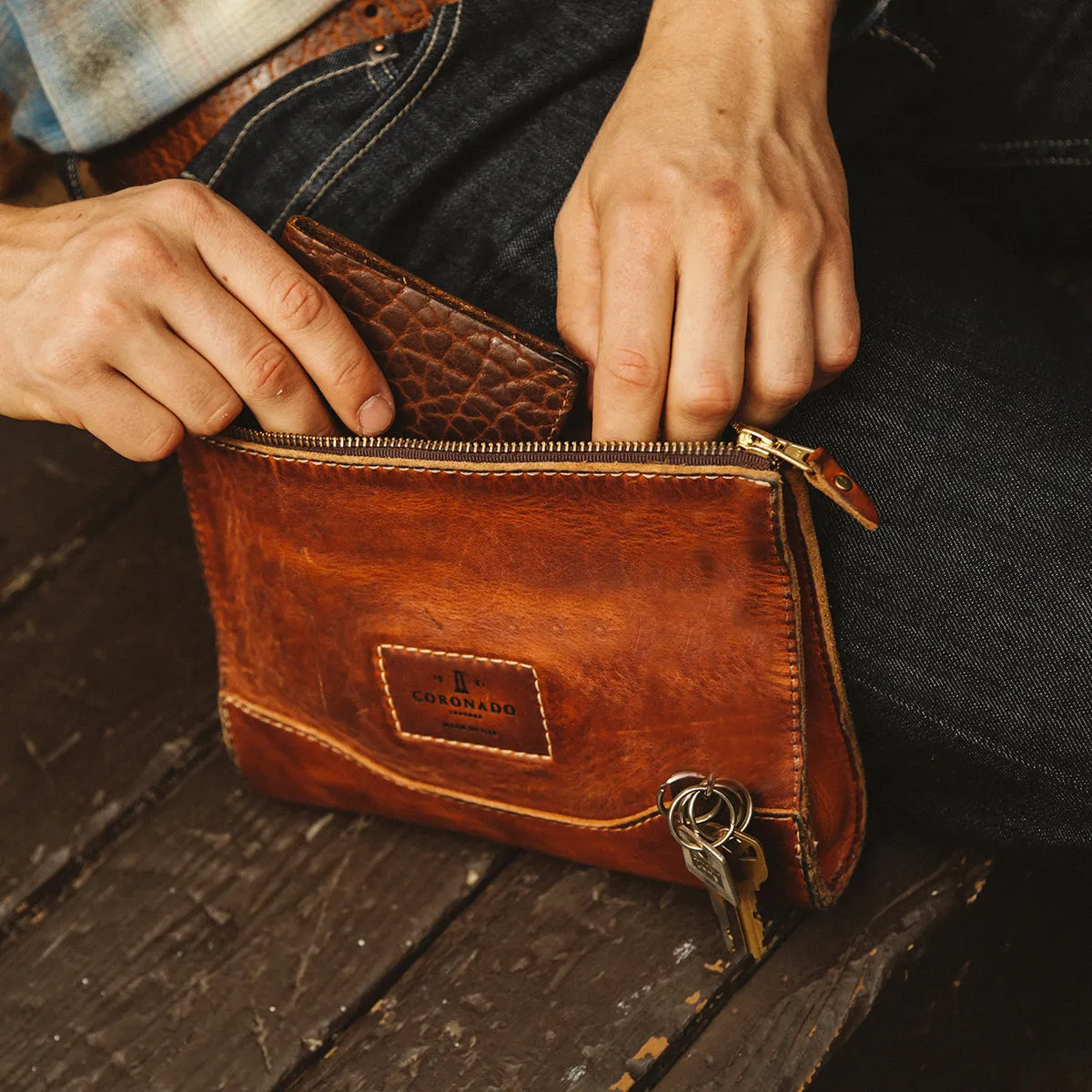Vintage Stone-Washed Utility Pouch No.194