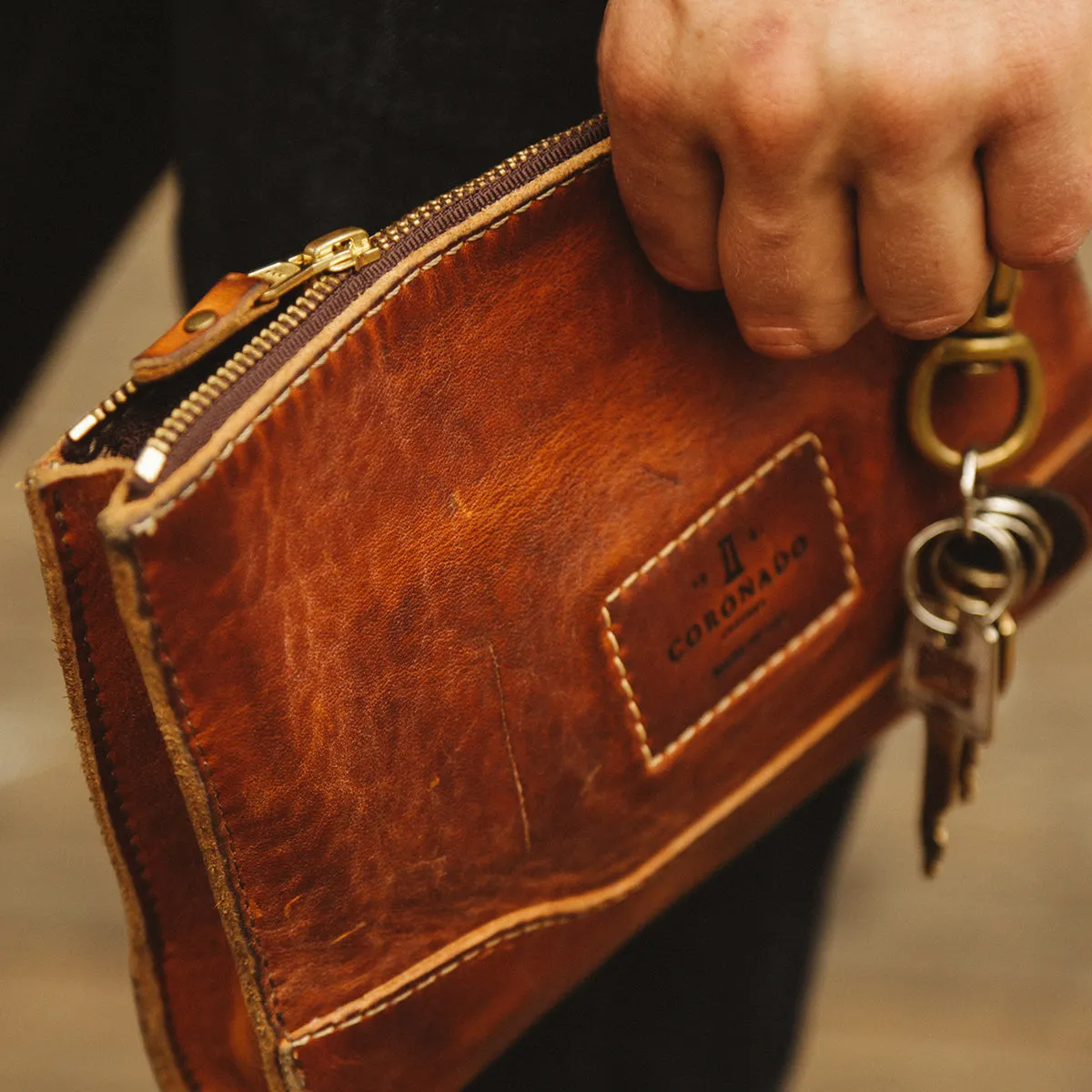 Vintage Stone-Washed Utility Pouch No.194